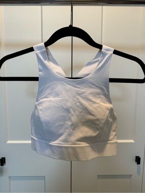 lululemon athletica White High-Neck Crop Sports Bra